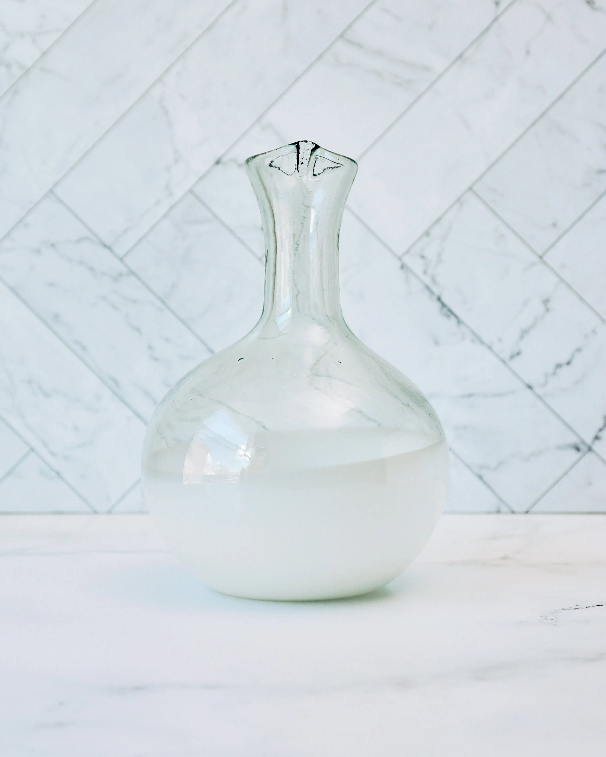 Serving Pitchers & Carafes Handblown Glass Carafe - Pop of Modern
