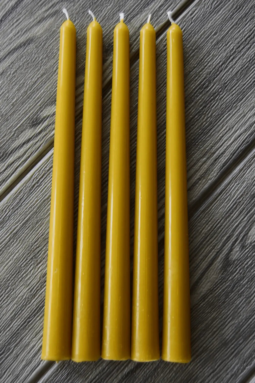 Handcrafted 10" Beeswax Taper Candle - Pop of Modern