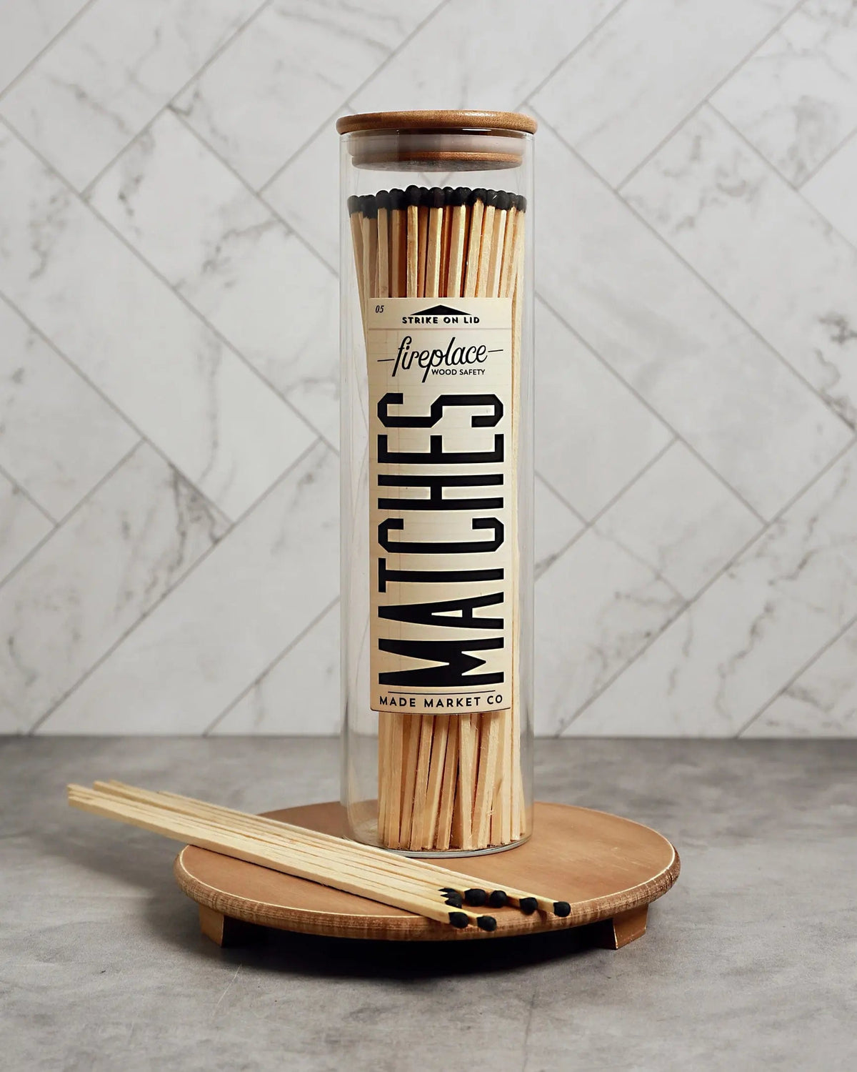 Large Apothecary Fireplace Matches - Pop Of Modern