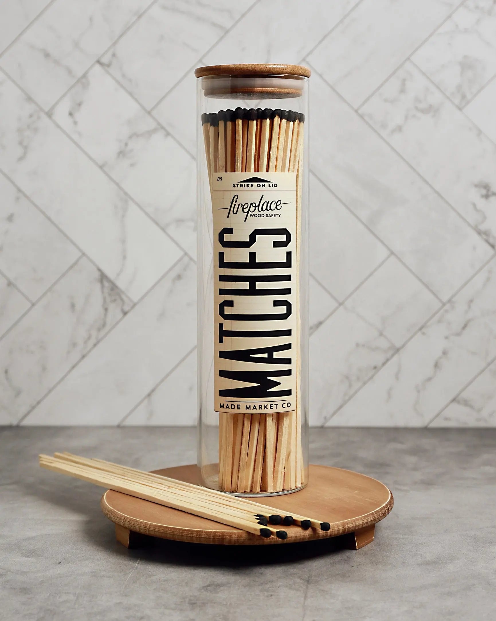 Large Apothecary Fireplace Matches - Pop Of Modern