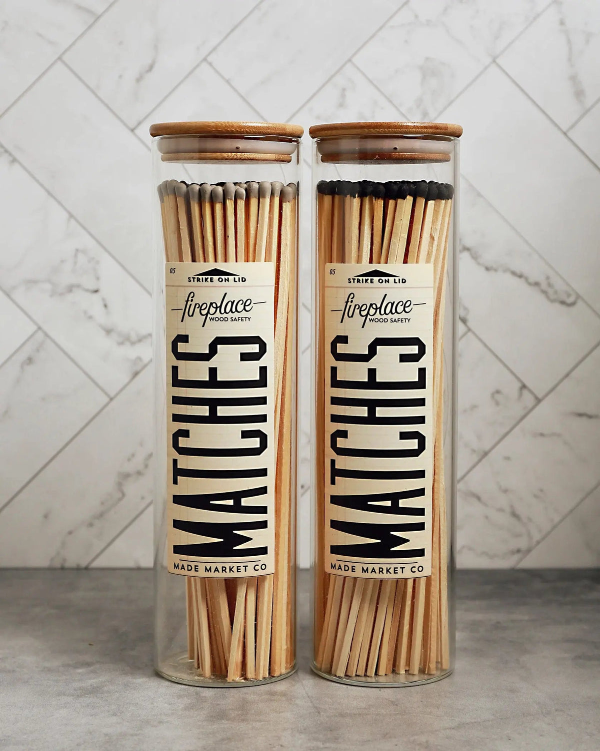 Large Apothecary Fireplace Matches - Pop Of Modern