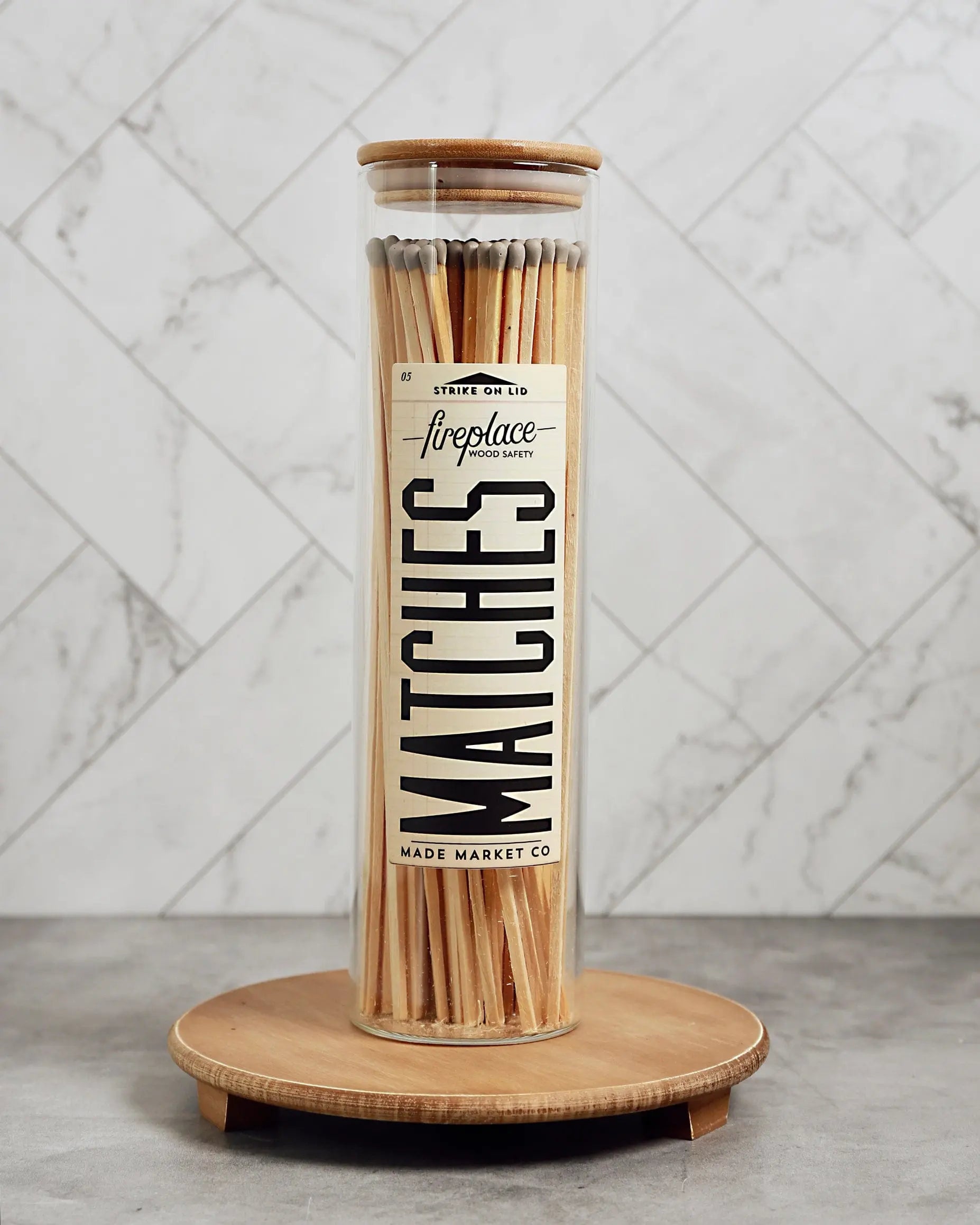 Large Apothecary Fireplace Matches - Pop Of Modern