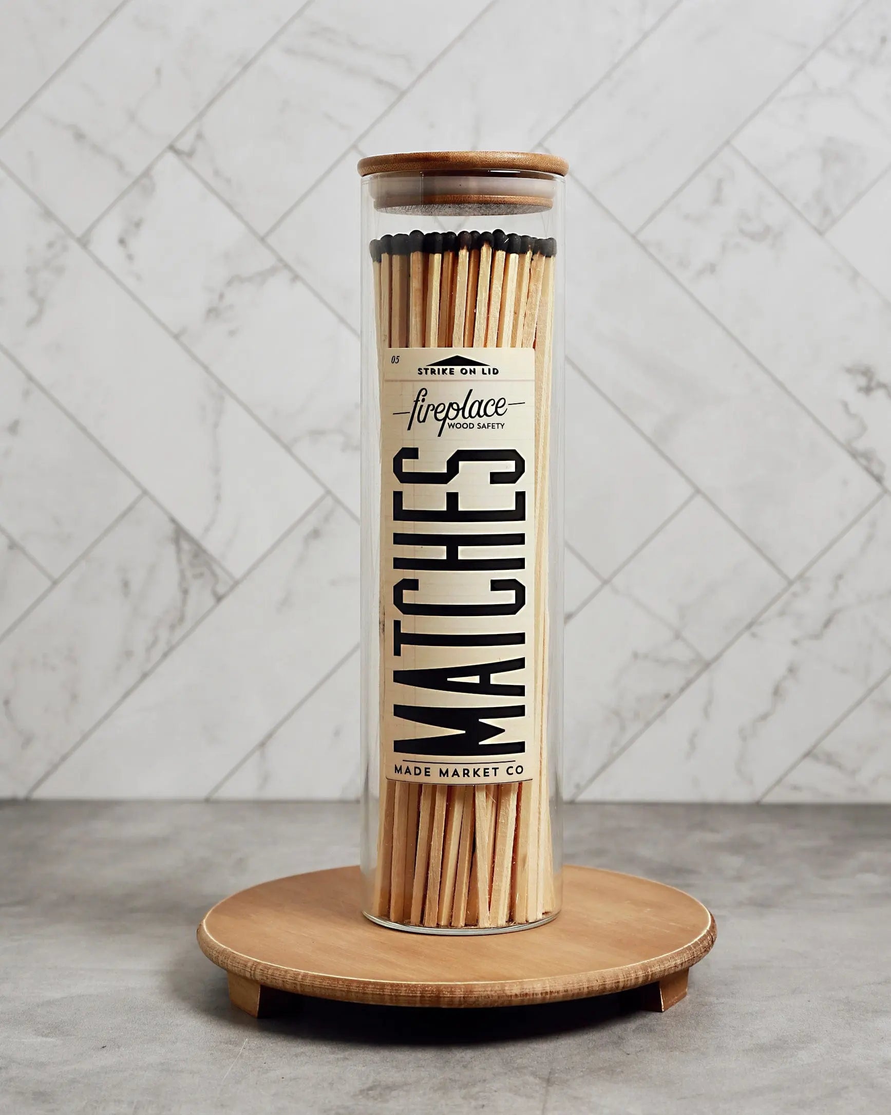 Large Apothecary Fireplace Matches - Pop Of Modern