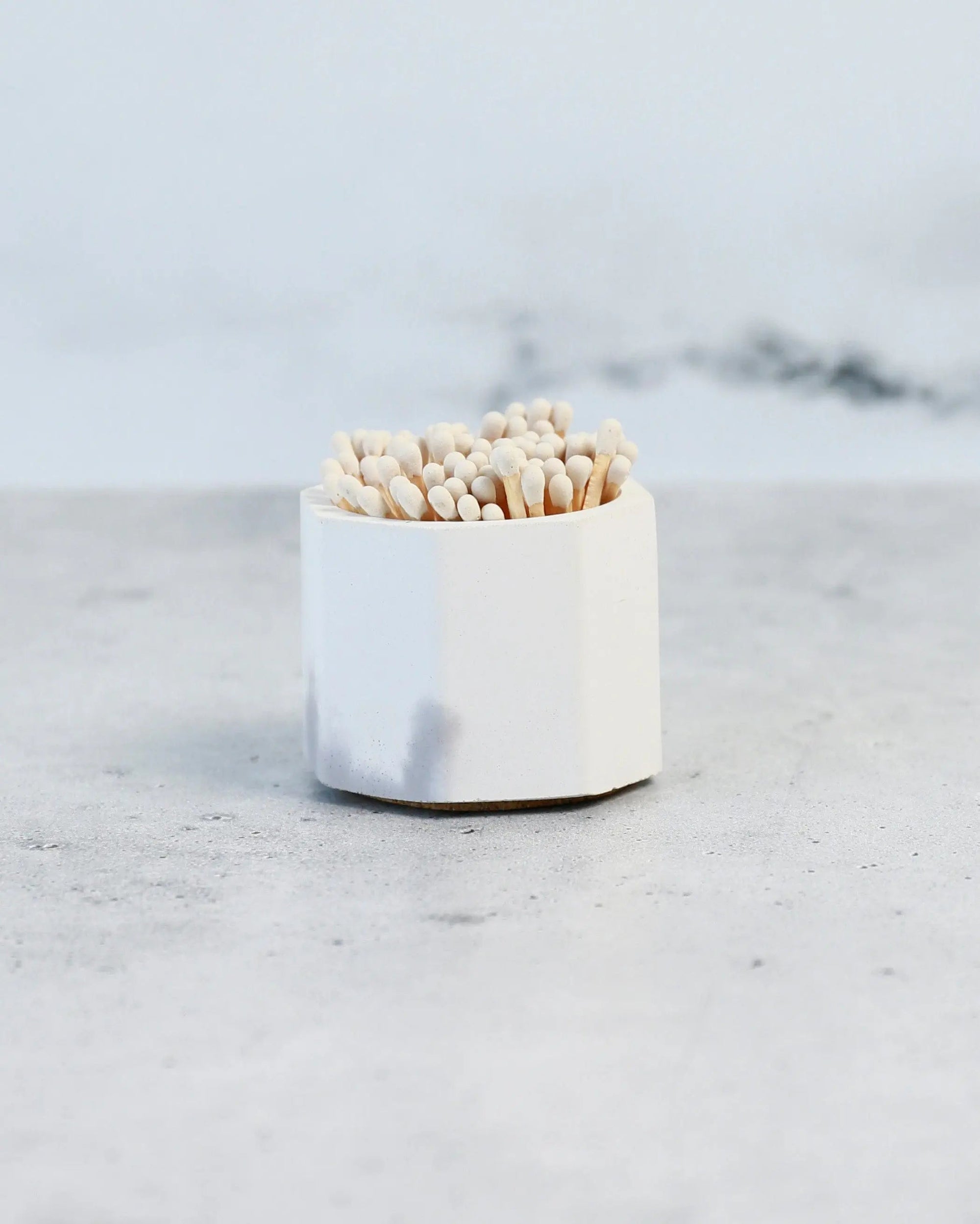 Matches Gray & White Match Stick Holder - Pop of Modern