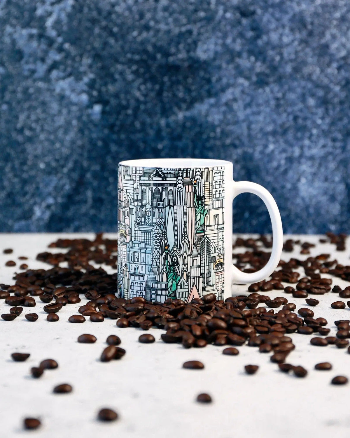 Coffee Mugs New York Watercolor Coffee Mug - Pop of Modern