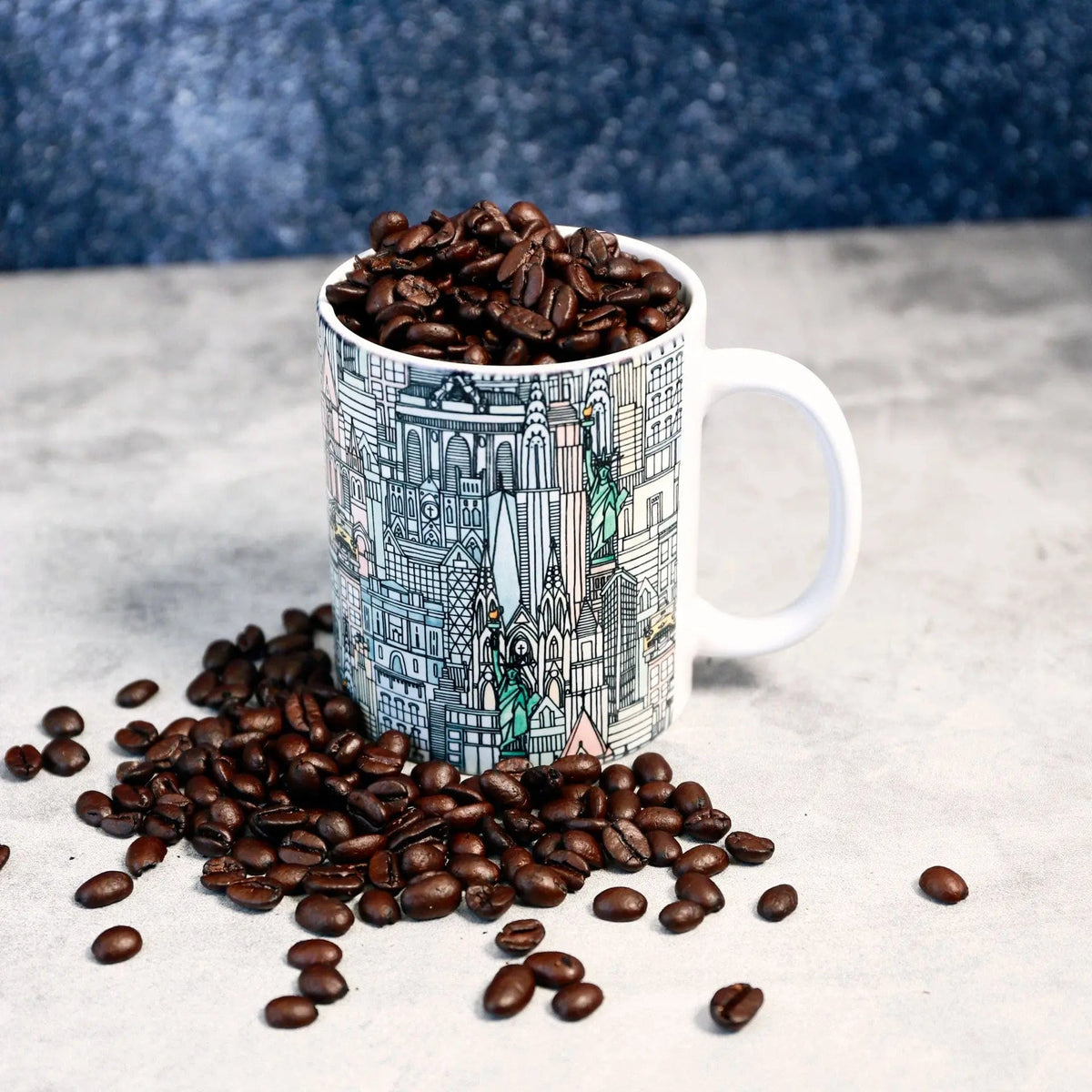 Coffee Mugs New York Watercolor Coffee Mug - Pop of Modern
