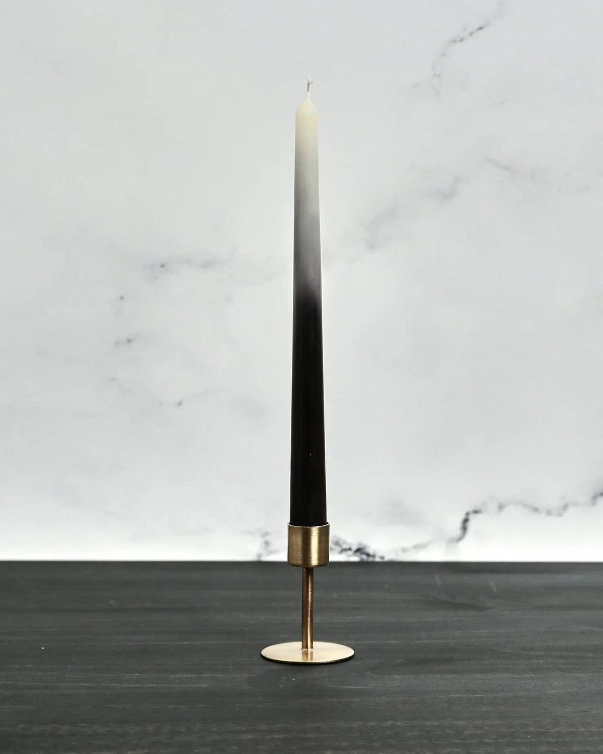 Candle Black Ombré Handcrafted Ombré  10&quot; Beeswax Taper Candle - Pop of Modern