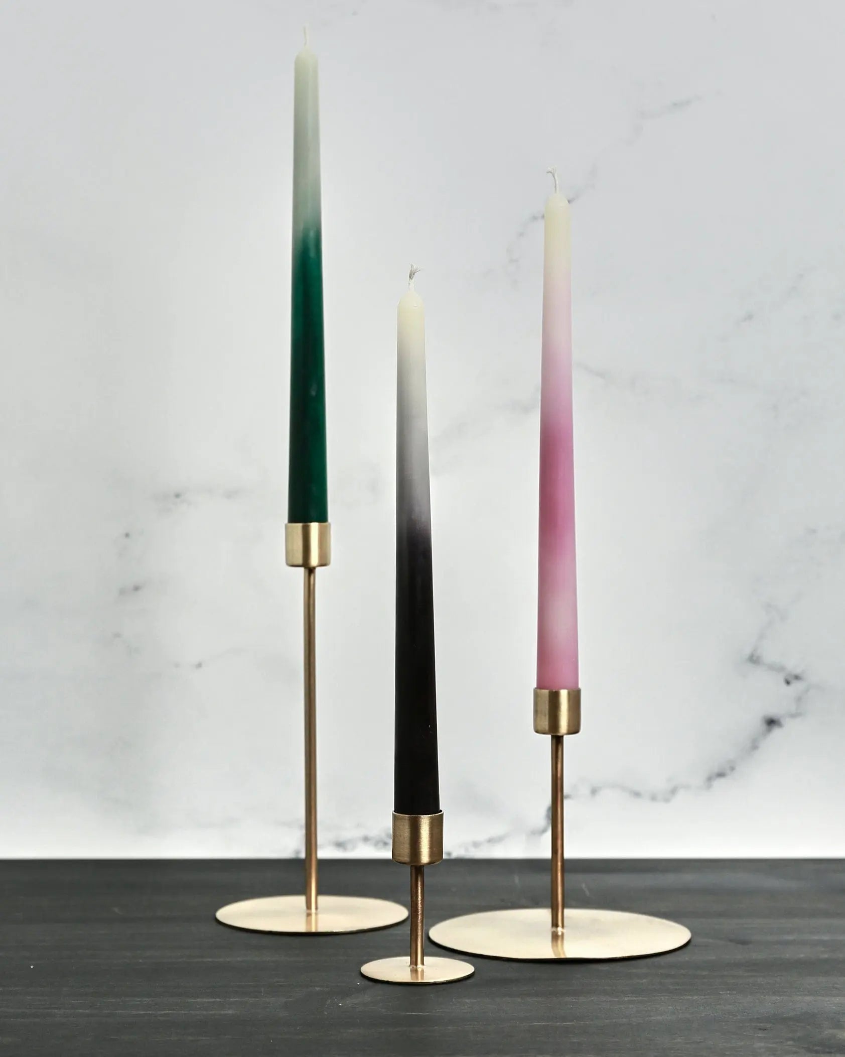 Candle Handcrafted Ombré  10" Beeswax Taper Candle - Pop of Modern