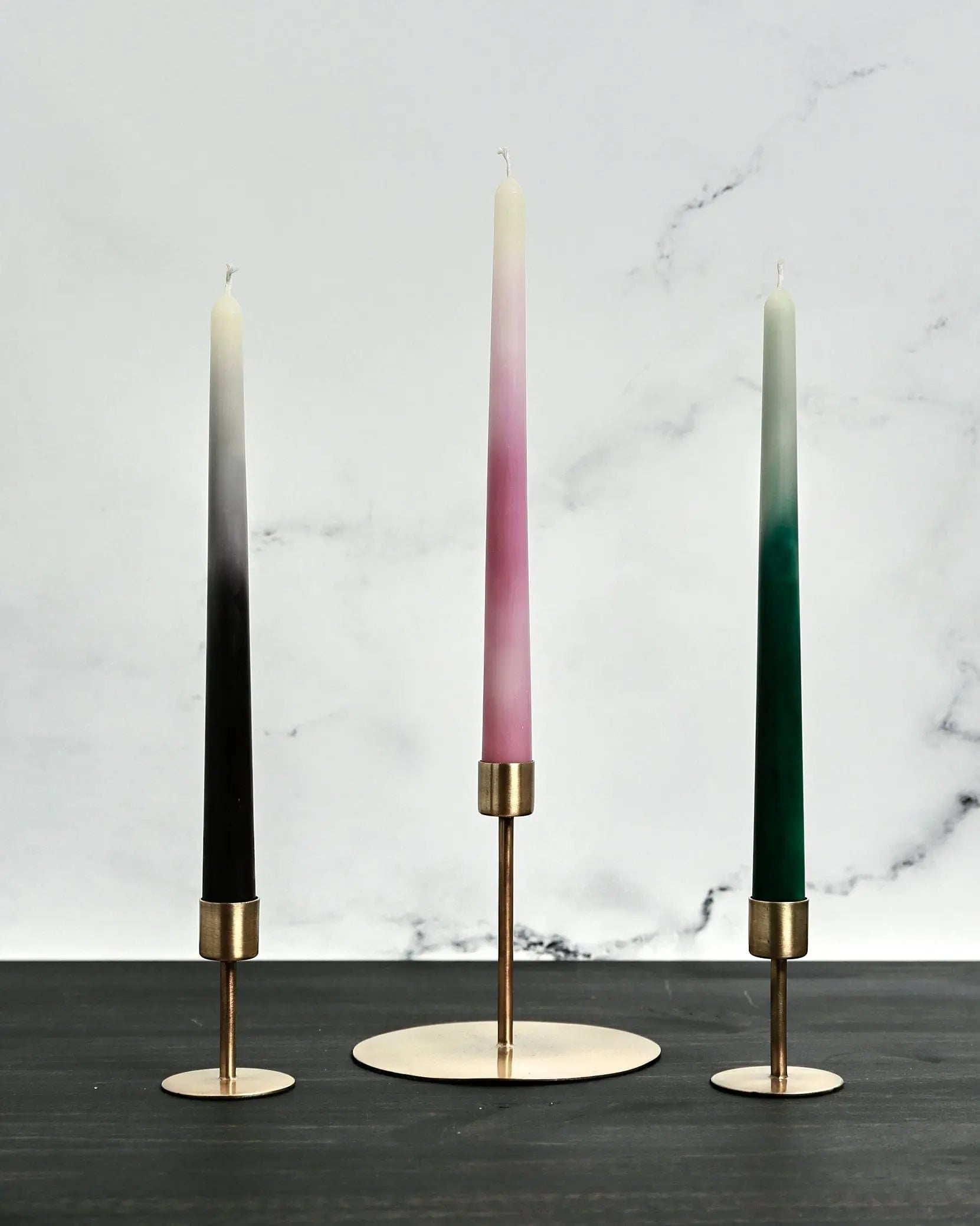 Candle Handcrafted Ombré  10" Beeswax Taper Candle - Pop of Modern