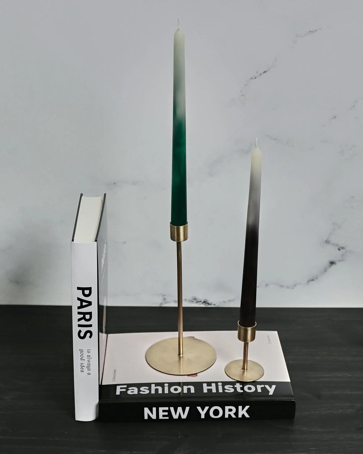 Candle Handcrafted Ombré  10&quot; Beeswax Taper Candle - Pop of Modern