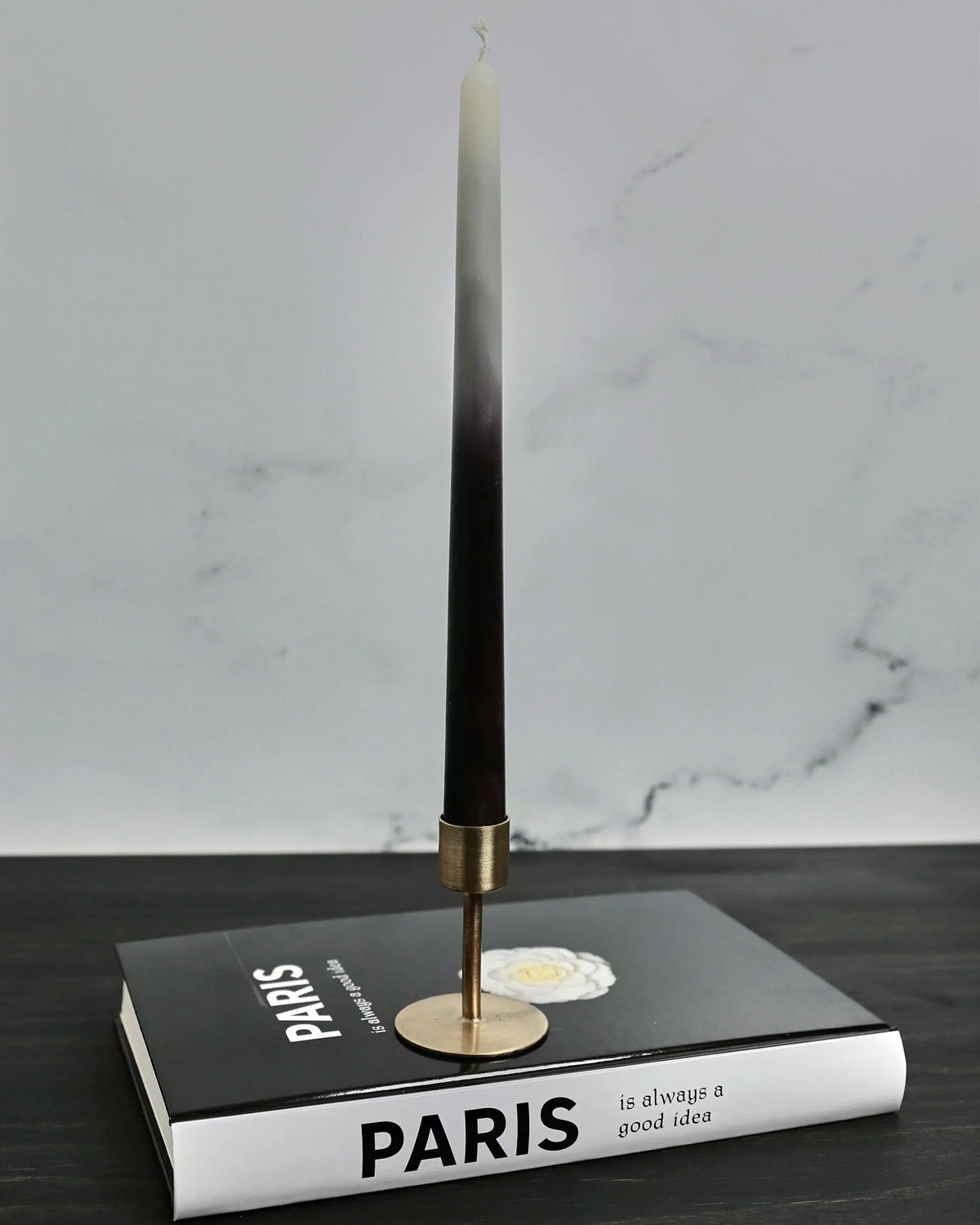 Candle Handcrafted Ombré  10&quot; Beeswax Taper Candle - Pop of Modern