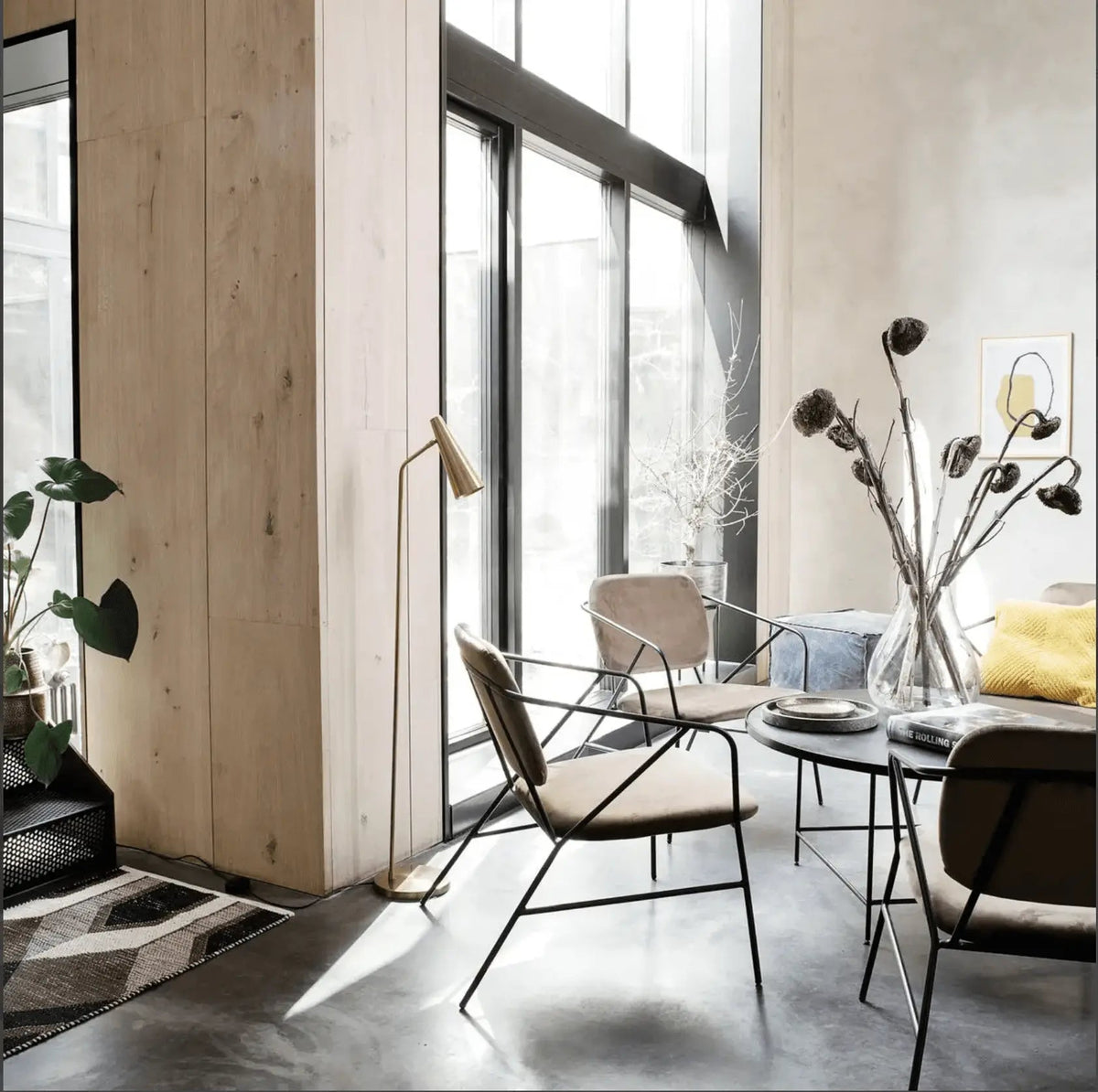 Society of Lifestyle Floor Lamp Precise Floor Lamp - Brass