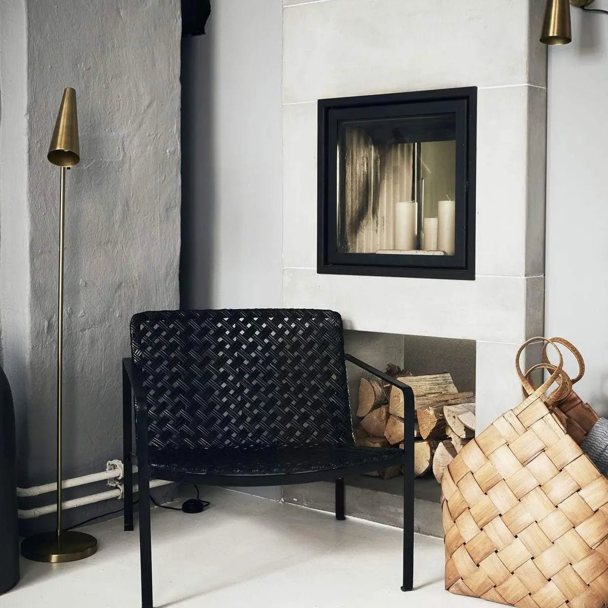 Society of Lifestyle Floor Lamp Precise Floor Lamp - Brass