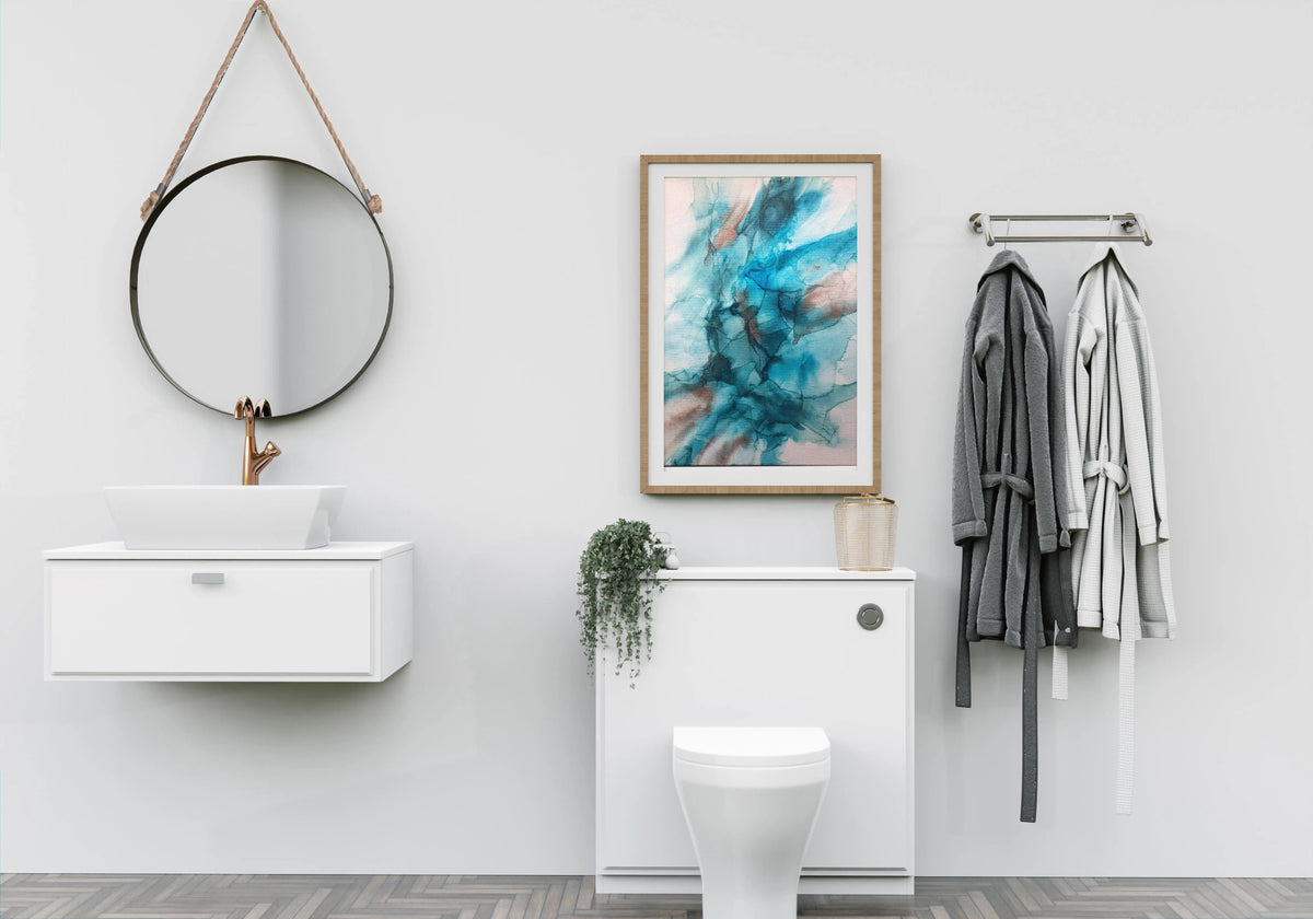 Mirror Rope &amp; Circle Hanging Wall Mirror - Pop of Modern