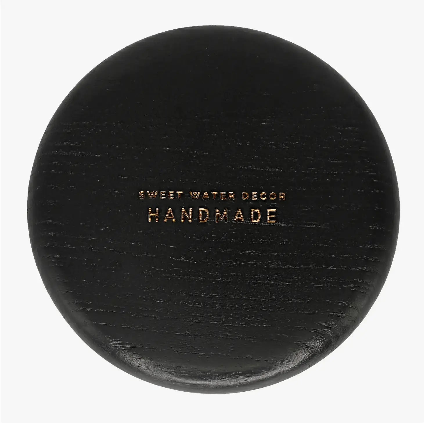 Wood tray Round Black Wood Tray 7" x 7" - Pop of Modern