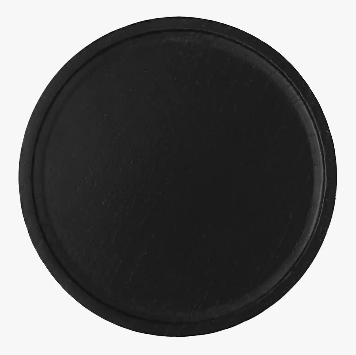 Wood tray Round Black Wood Tray 7&quot; x 7&quot; - Pop of Modern