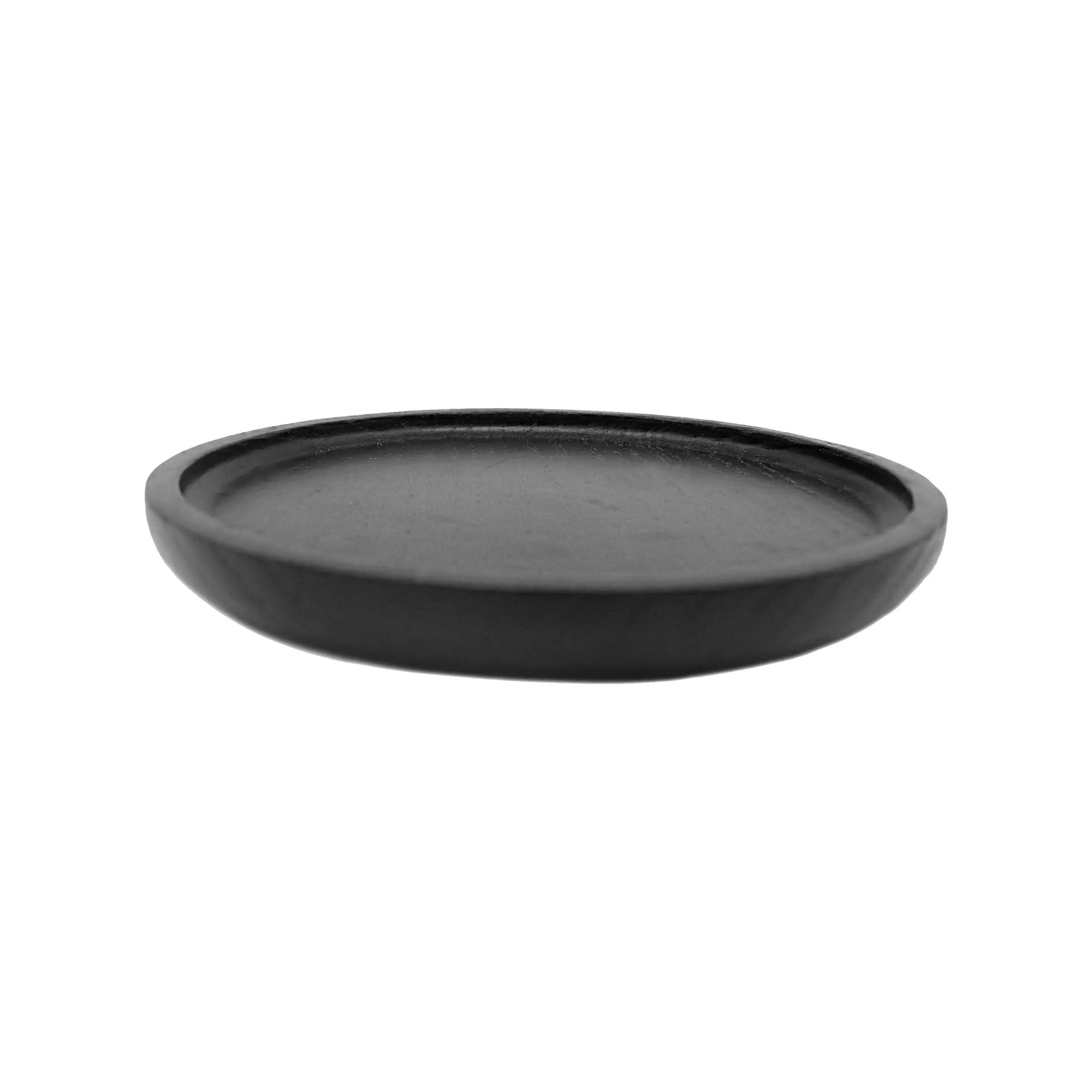 Black Wood Tray | Round