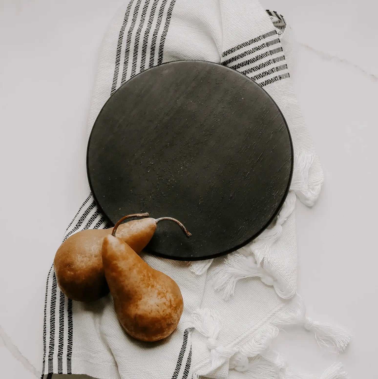 Wood Pedestal Stand - Black or Natural - Pop Of Modern