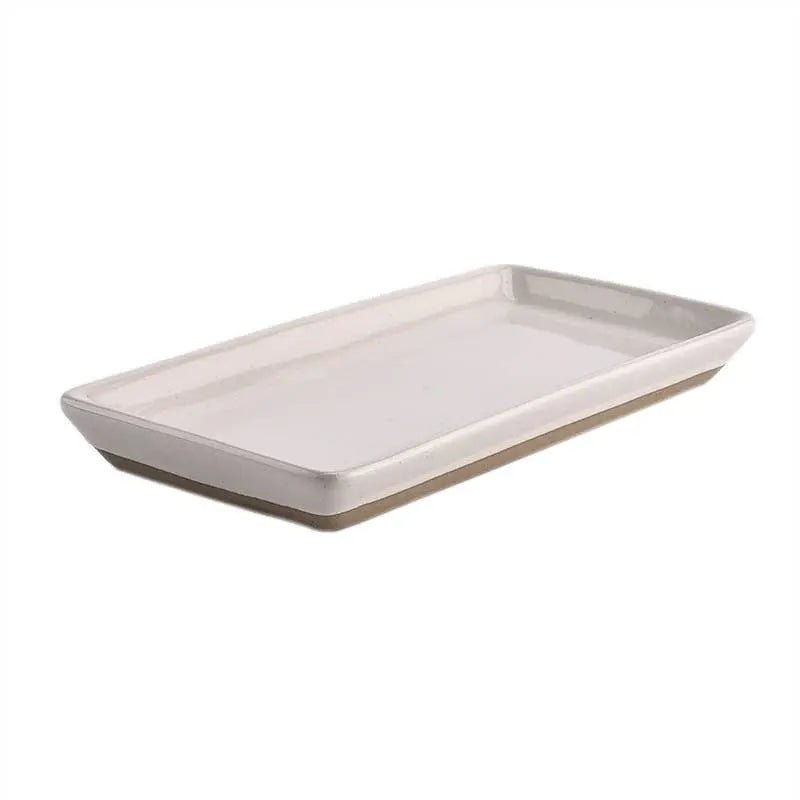 Stonewear Tray Stoneware Tray - Cream Speckled - Pop of Modern 
